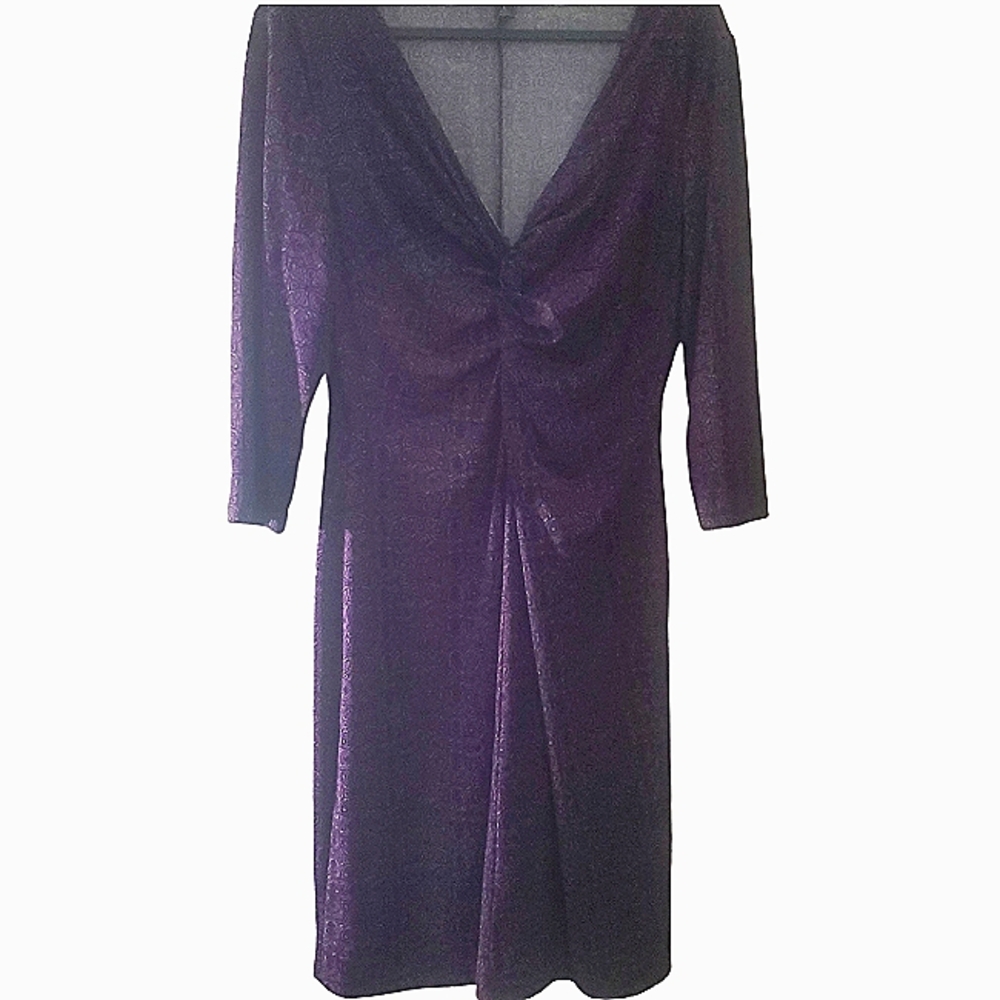 Components Purple/Black Dress Size L